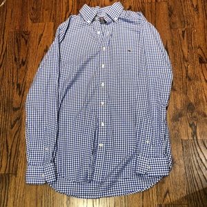 Blue and white Vineyard Vines Button Down